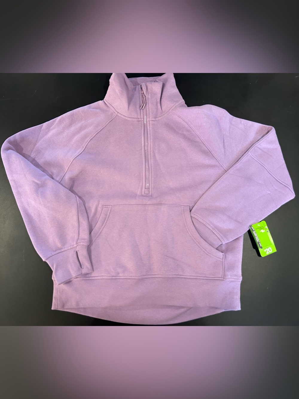 Athletic Works Lavender Half-Zip Pullover